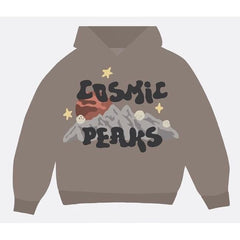 Broken Planet Market Cosmic Peaks Hoodie Cinder Brown