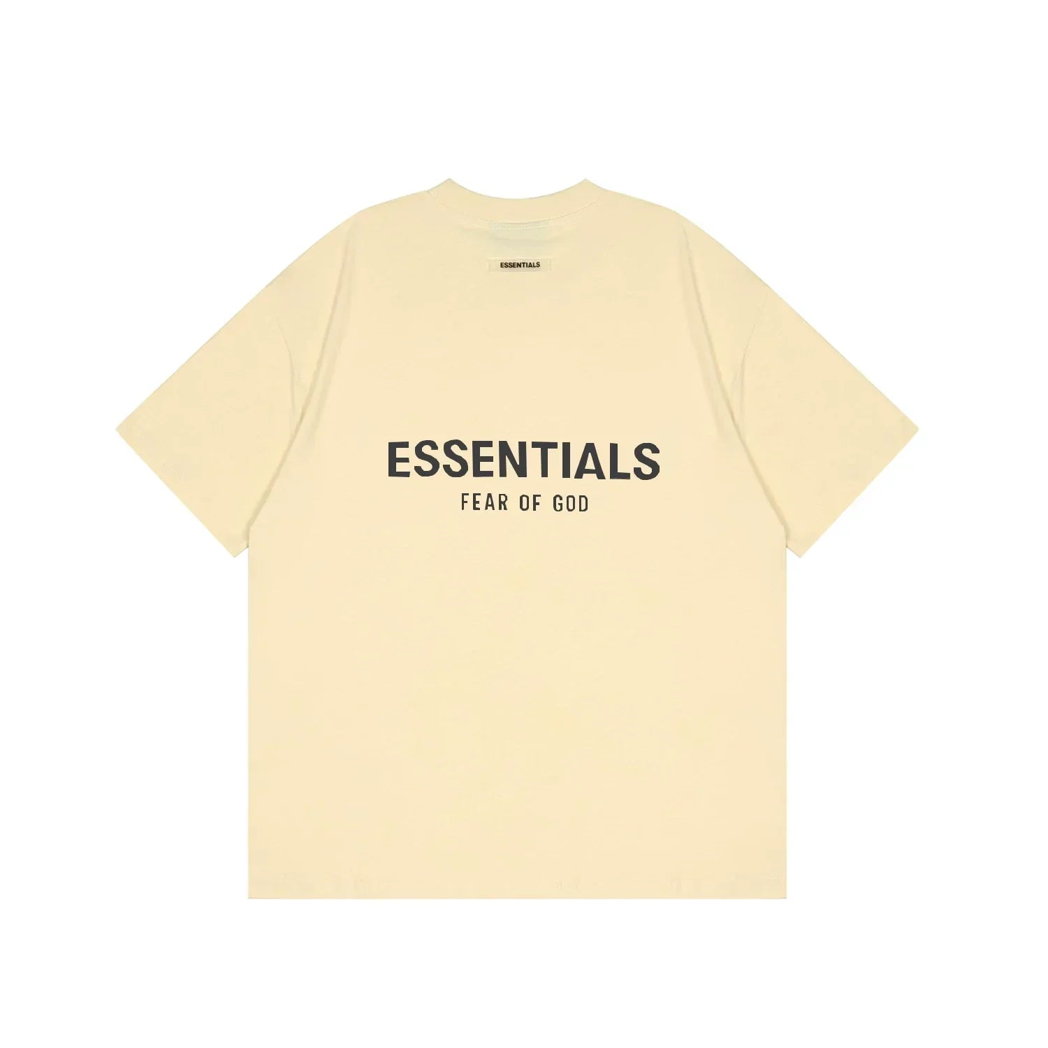 Essentials Fear of God Back-Print 3D Flocked Tee – Apricot