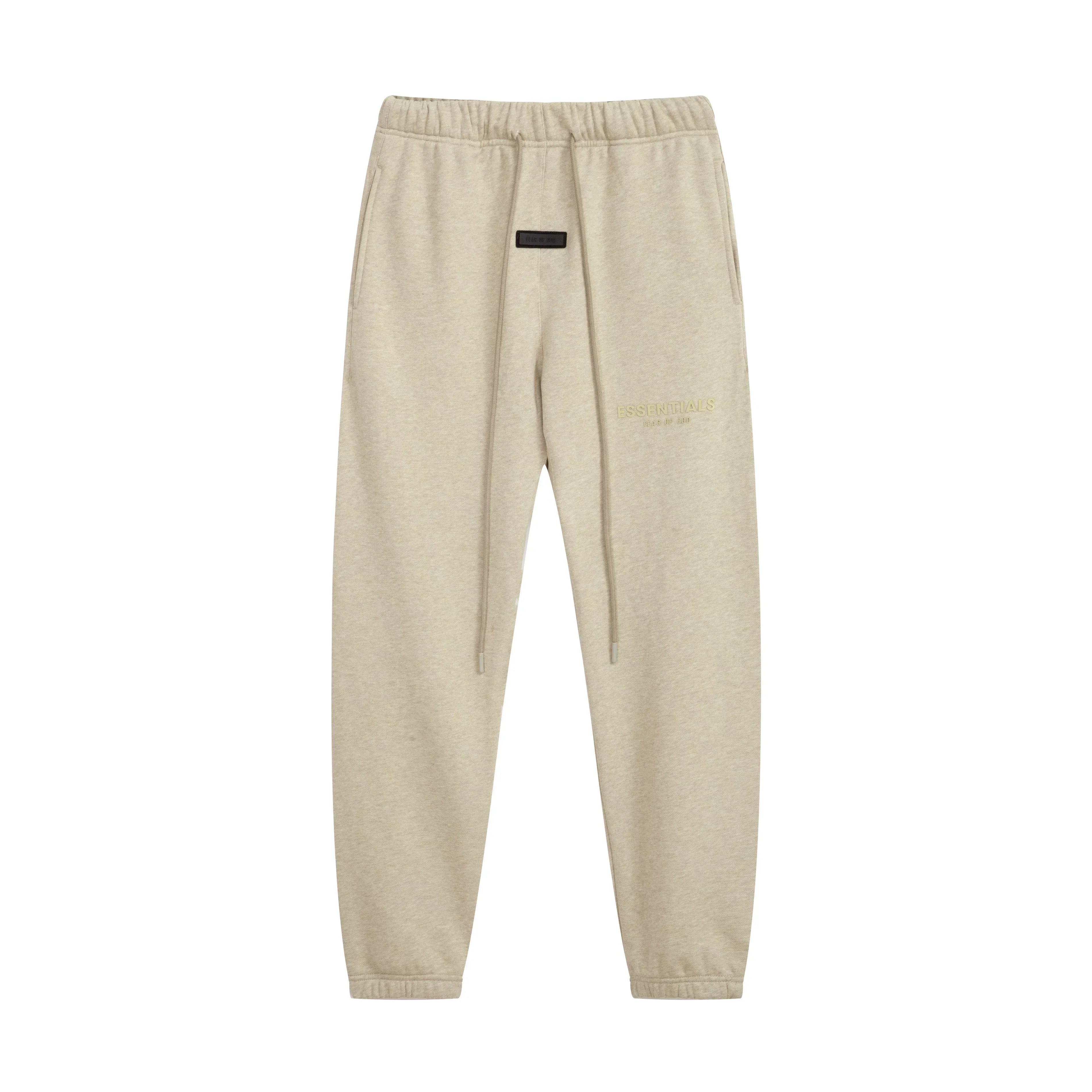 Fear of God Essentials Silicone Logo Hoodie & Sweatpants Set Wheat