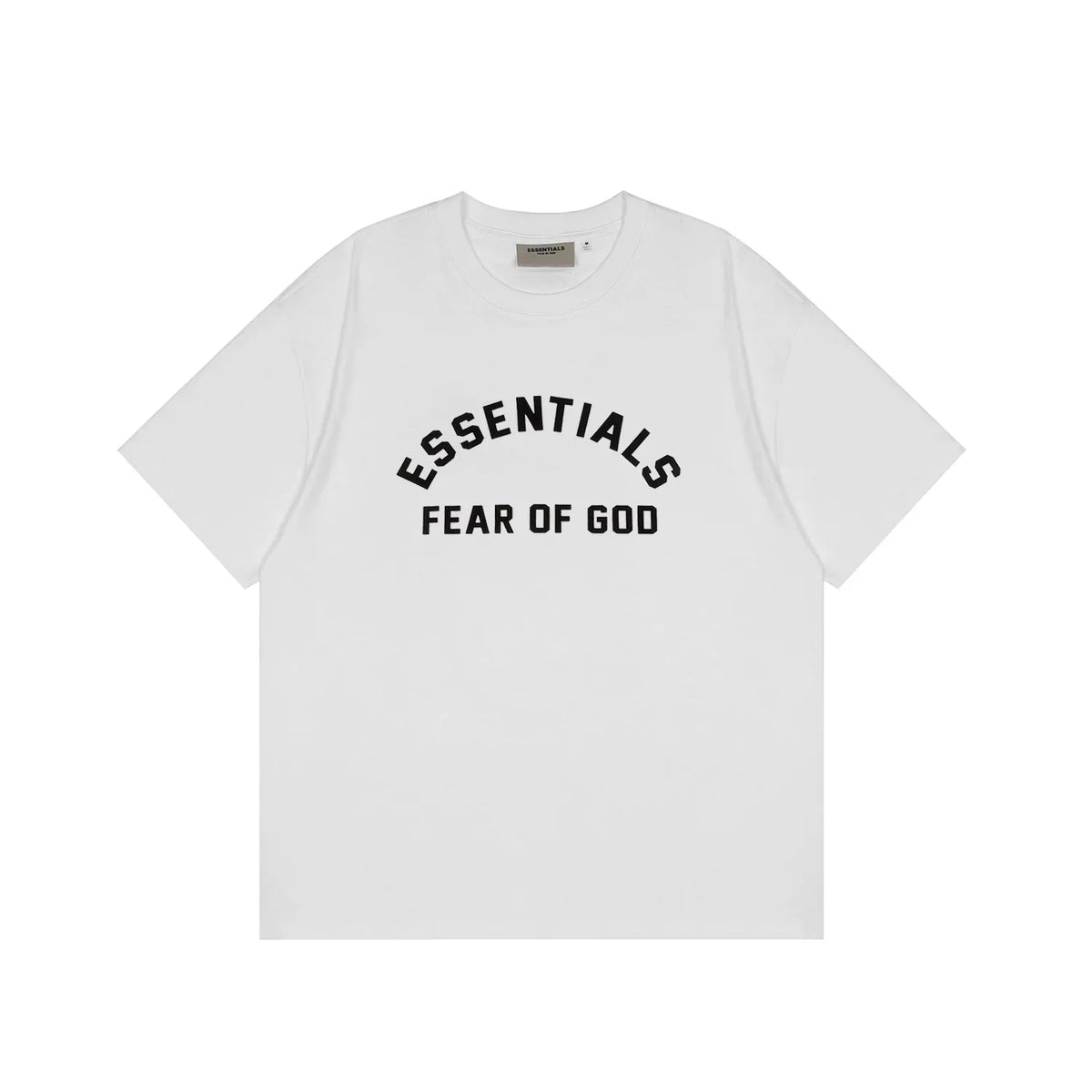 Essentials Fear of God Arch Logo Flocked Tee – White